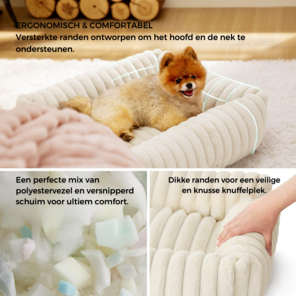 Orthopedisch Bolsterbed – Perfect zowel voor hond als kat.