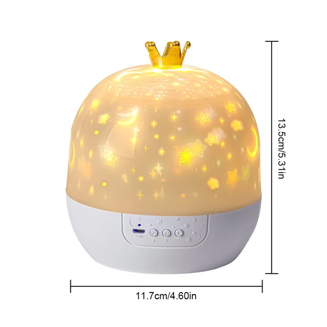 De 2 in 1 slaapkamerlamp en projector voor kinderen