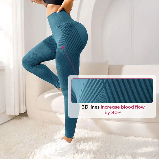 3D Legging | Blauwgroen